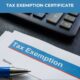 Tax Exemption Certificate